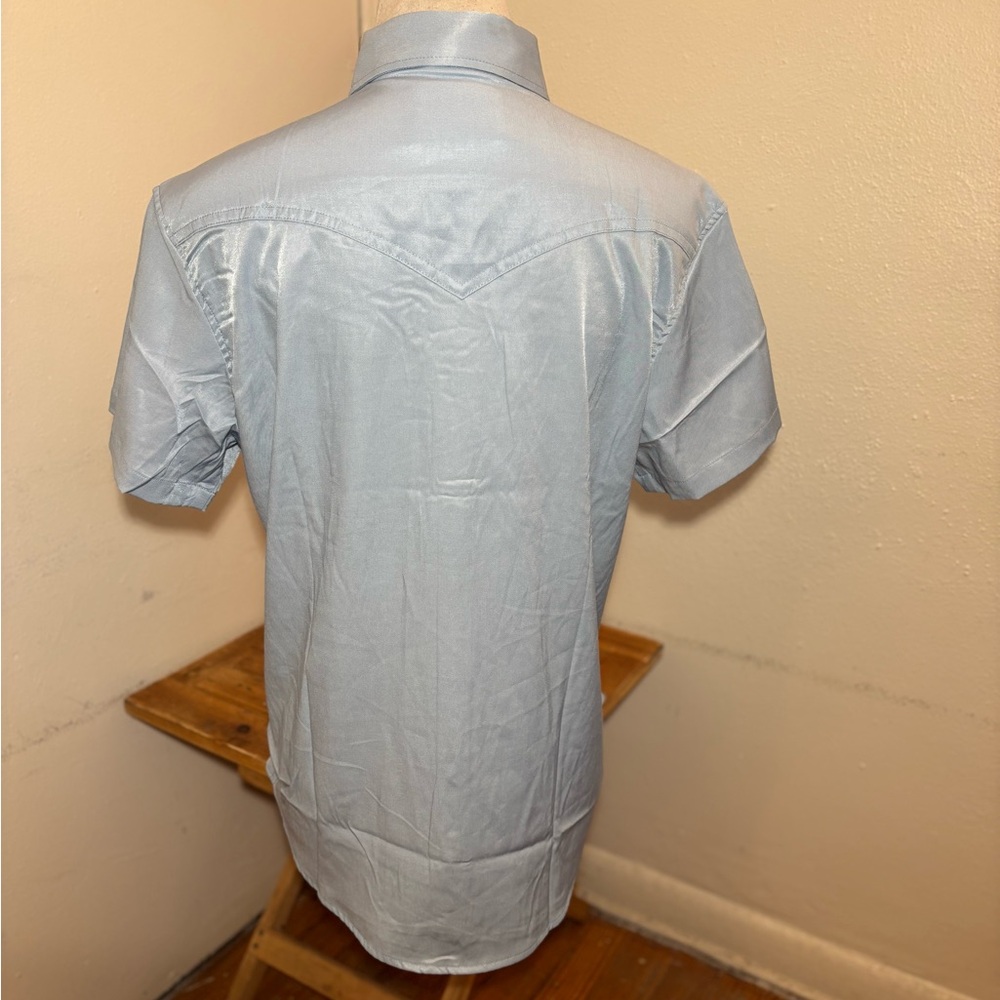Diamond Cross Ranch Western Button Front Shirt - Picture 5 of 10